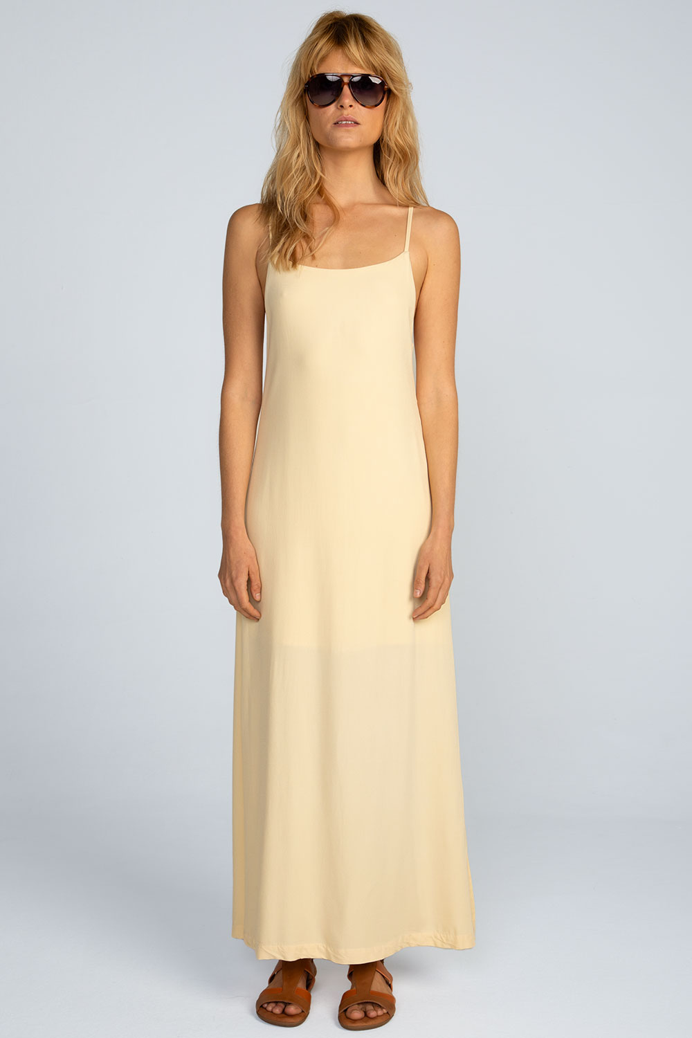 Vestido longo liso Vestido longo liso - Imagem 4