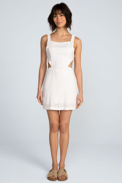 Vestido curto liso Vestido Branco 113SS26074 1