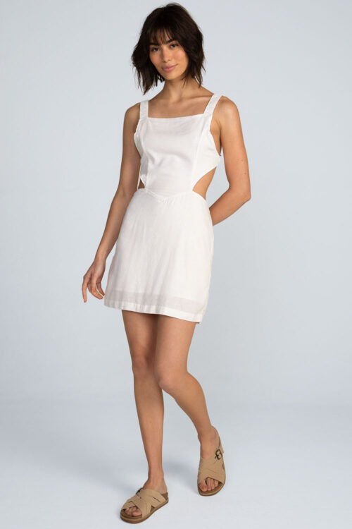 Vestido curto liso Vestido Branco 113SS26074 2