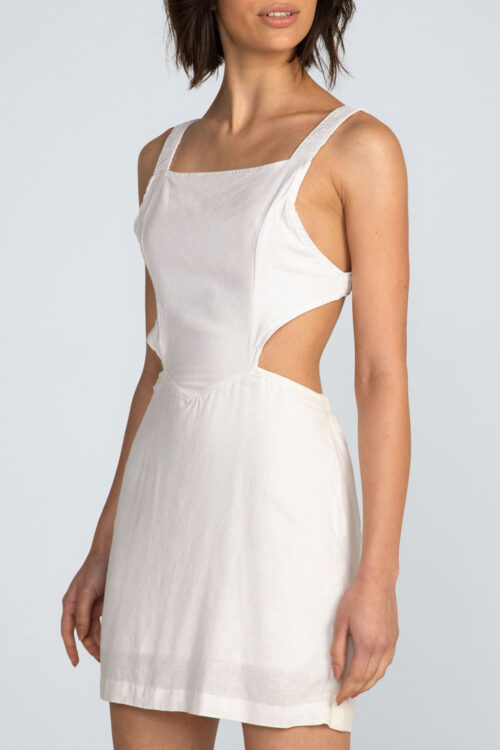 Vestido curto liso Vestido Branco 113SS26074 5