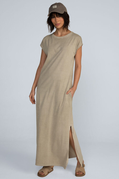 Vestido longo estonado Vestido Camurca 113SS26087 4