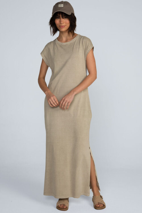 Vestido longo estonado Vestido Camurca 113SS26087 6