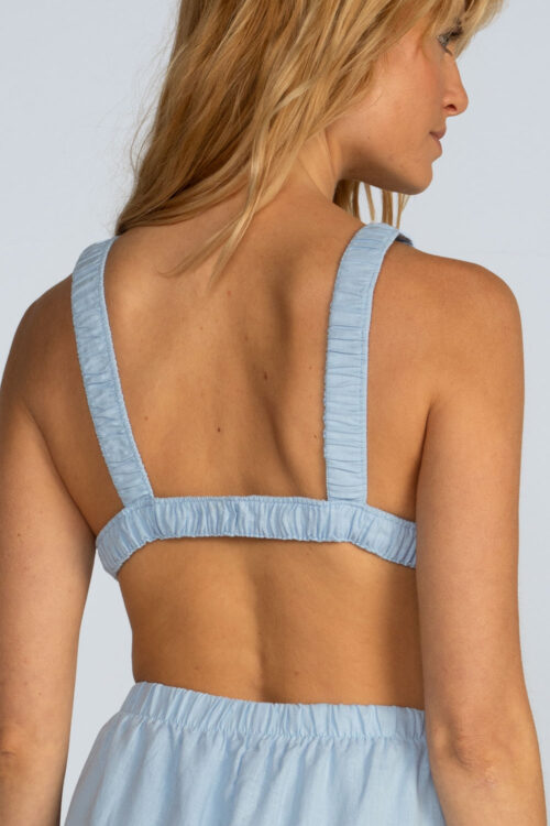 Vestido curto liso Vestido Ceu 113SS26074 6