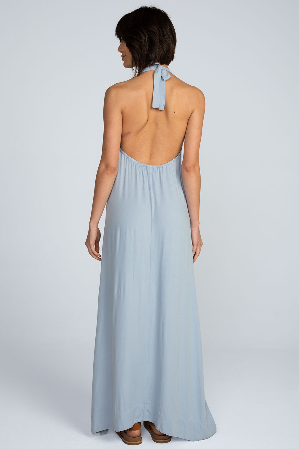 Vestido longo viscose lisa Vestido longo viscose lisa - Imagem 2