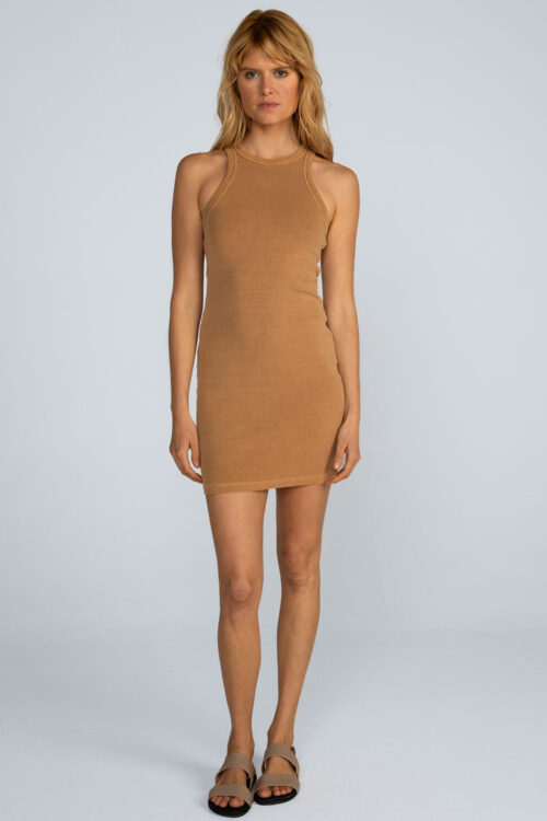 Vestido curto malha estonada Vestido Damasco 113SS26071 1