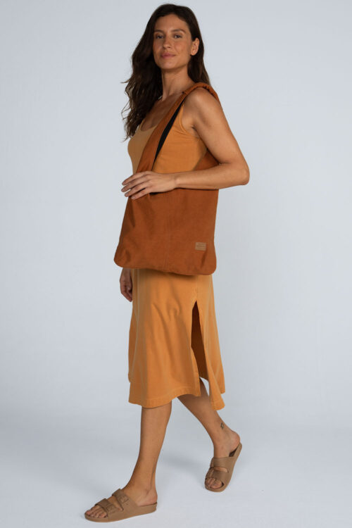 Alternative view of Vestido midi regata