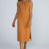 Vestido midi regata