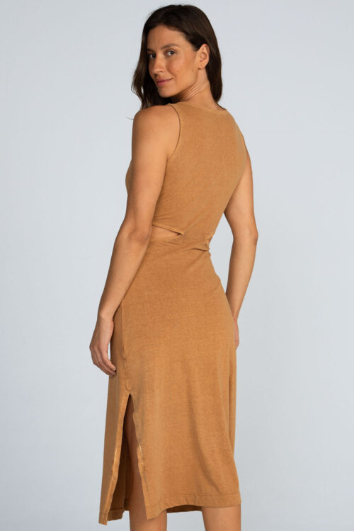 Vestido midi estonado Vestido Damasco 113SS26081 5