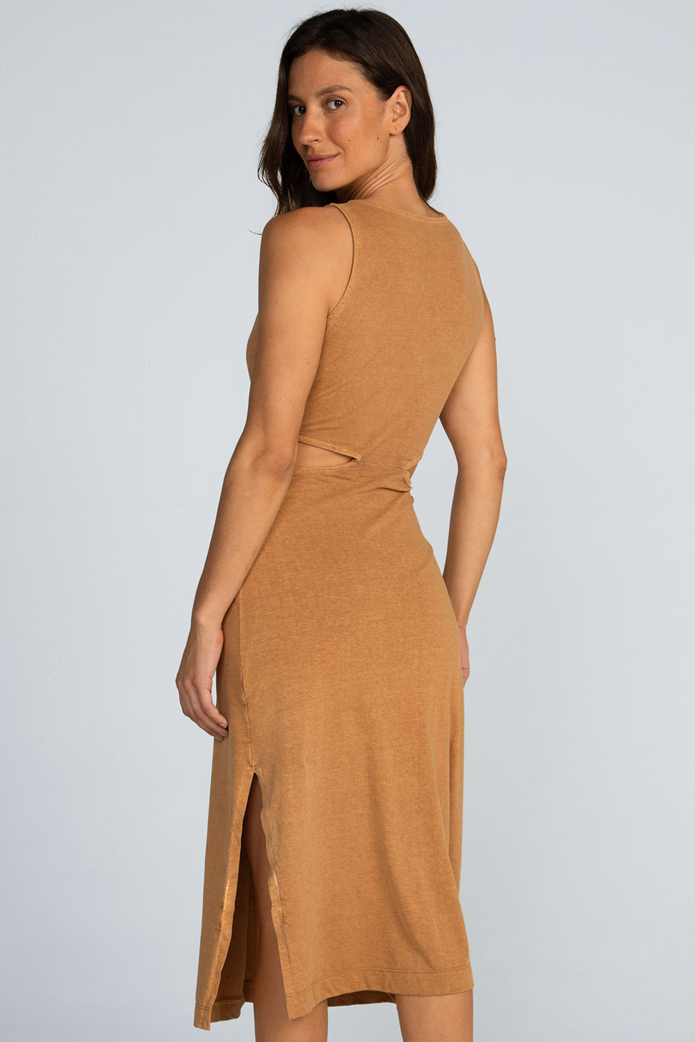 Vestido midi estonado Vestido midi estonado - Imagem 4