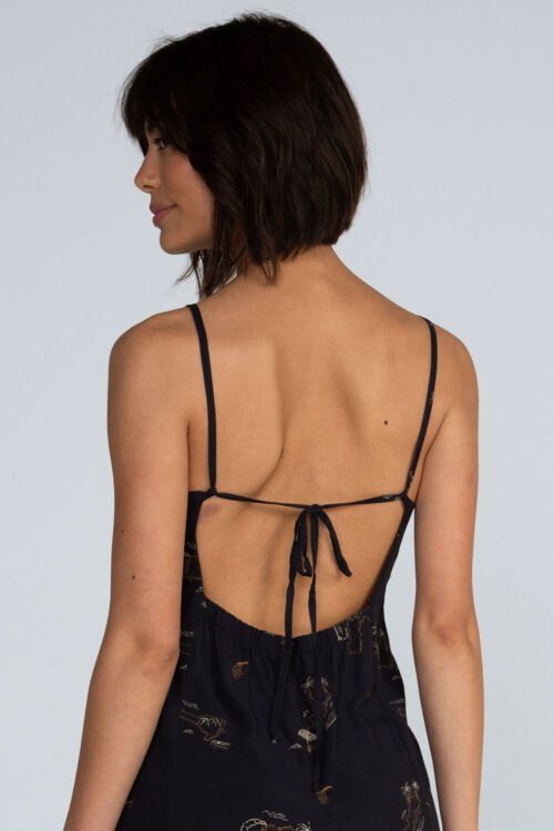 Vestido curto viscose estampada Vestido Destinos 113SS26072 2