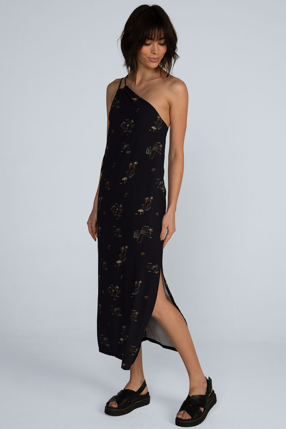 Vestido midi estampado Vestido midi estampado - Imagem 3