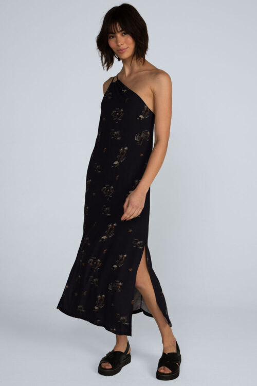 Vestido midi estampado