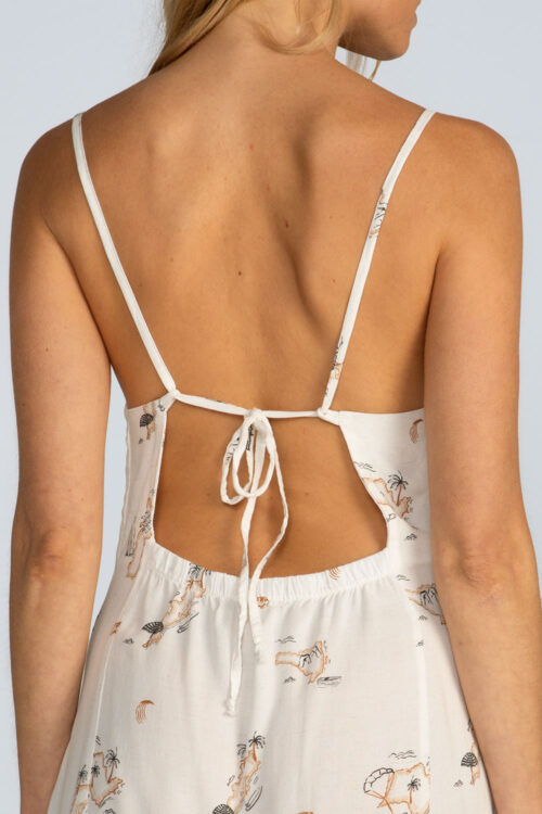 Vestido curto viscose estampada Vestido Ilhas 113SS26072 6