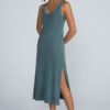 Vestido midi regata