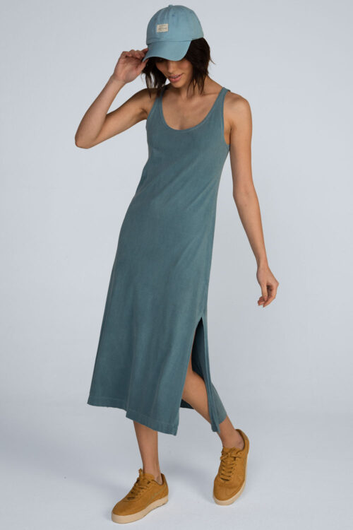 Alternative view of Vestido midi regata