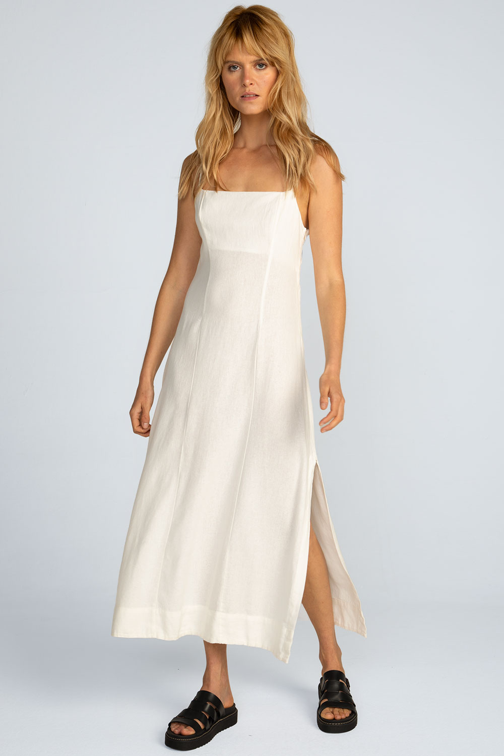 Vestido midi linho Vestido midi linho - Imagem 4