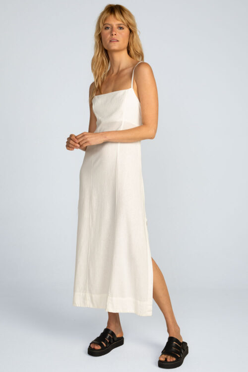 Vestido midi linho Vestido Off White 113SS26084 5