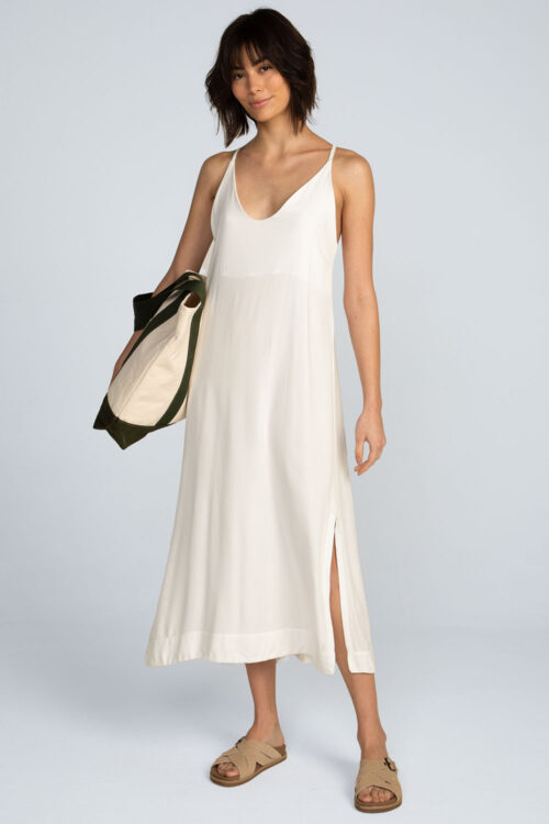 Vestido midi alças Vestido Off white 113SS26083 1