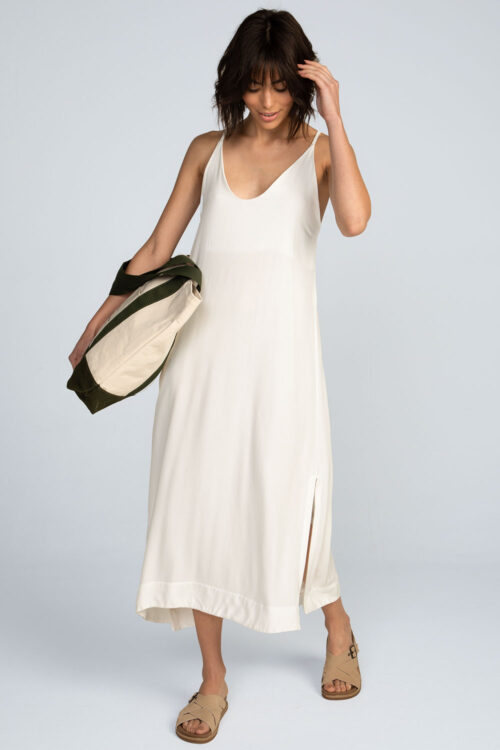 Vestido midi alças Vestido Off white 113SS26083 2