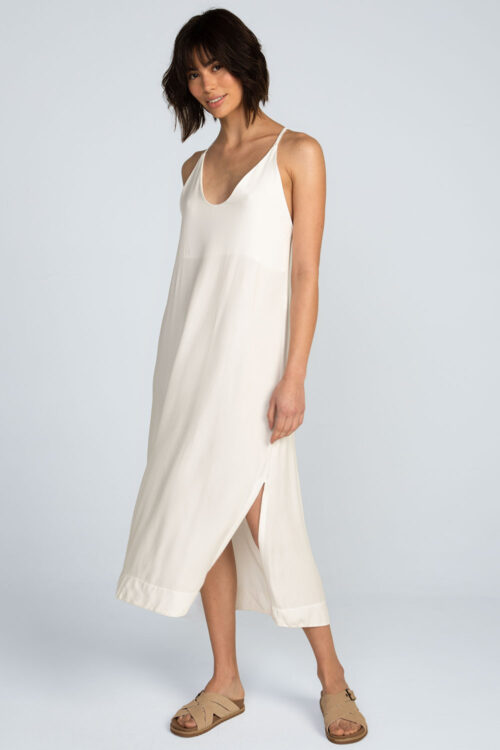 Vestido midi alças Vestido Off white 113SS26083 6