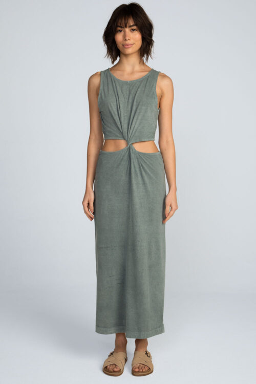 Vestido midi estonado Vestido Orvalho 113SS26081 1