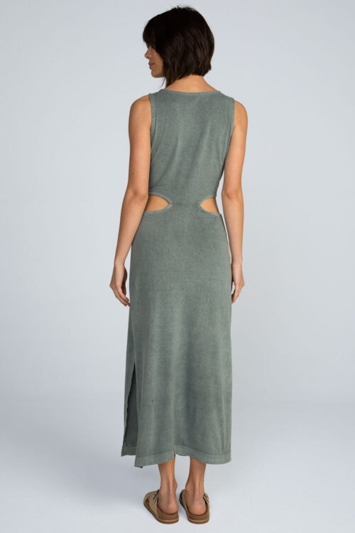 Vestido midi estonado Vestido Orvalho 113SS26081 3