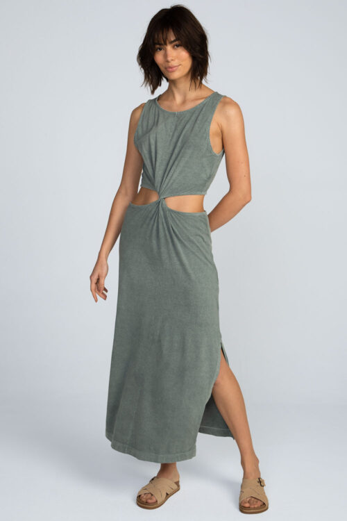 Vestido midi estonado