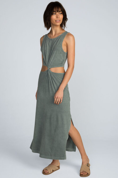 Alternative view of Vestido midi estonado