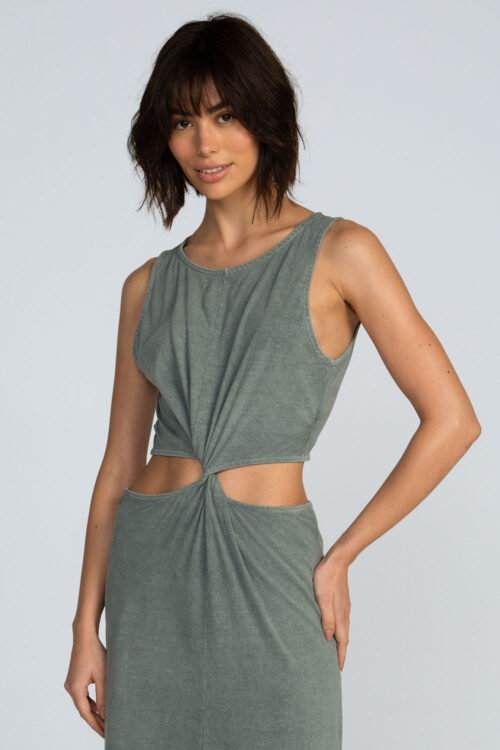 Vestido midi estonado Vestido Orvalho 113SS26081 6