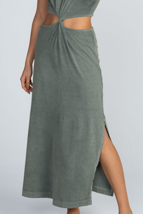 Vestido midi estonado Vestido Orvalho 113SS26081 7