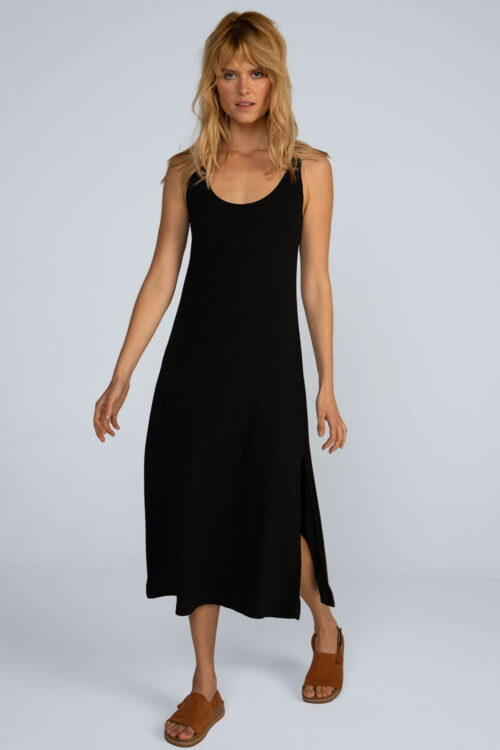 Alternative view of Vestido midi regata