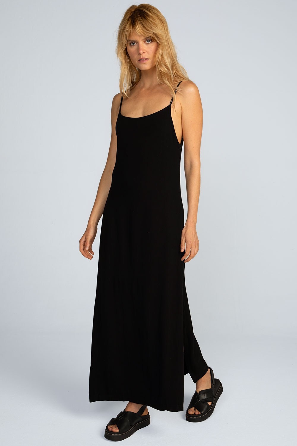 Vestido longo liso Vestido longo liso - Imagem 3