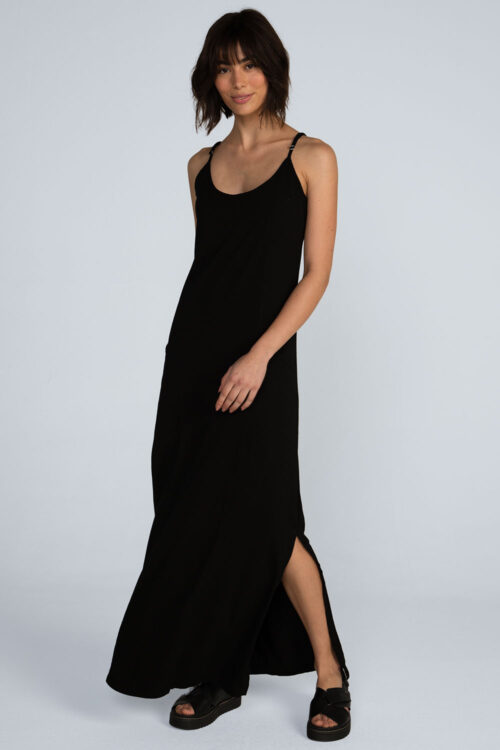 Vestido longo alças estonado