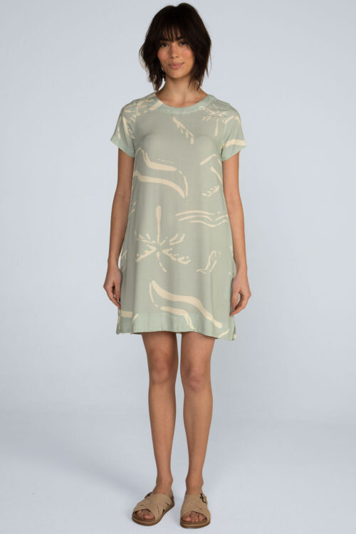 Vestido curto estampado Vestido Remanso 113SS26077 1