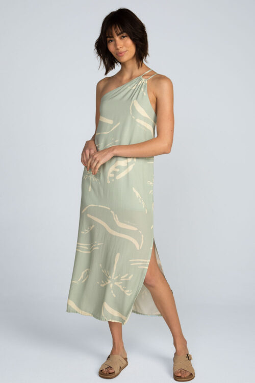 Vestido midi estampado