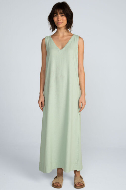 Vestido longo linho Vestido Savia 113SS26092 1