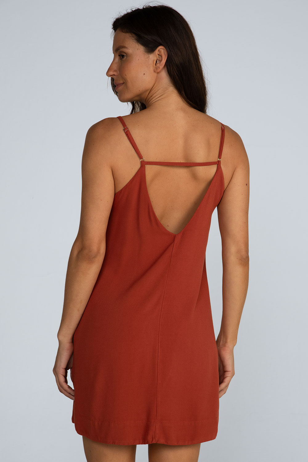 Vestido curto liso alças Vestido curto liso alças - Imagem 6