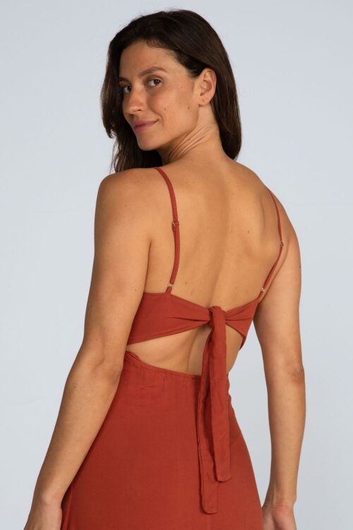 Alternative view of Vestido longo laço costas