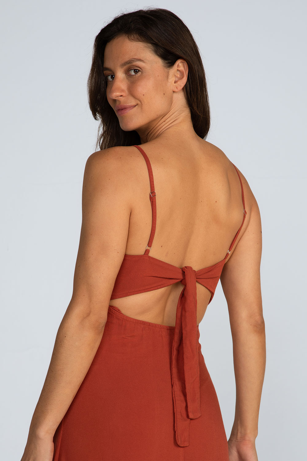 Vestido longo laço costas Vestido longo laço costas - Imagem 2