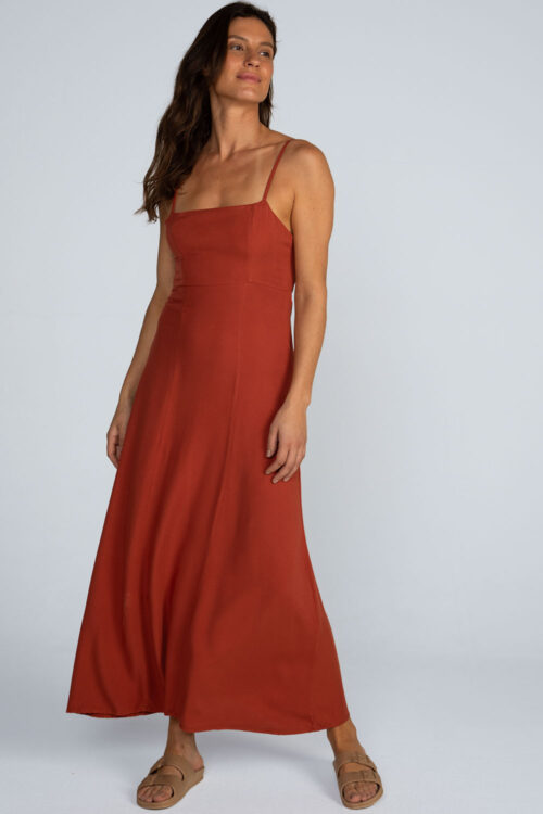 Vestido longo laço costas