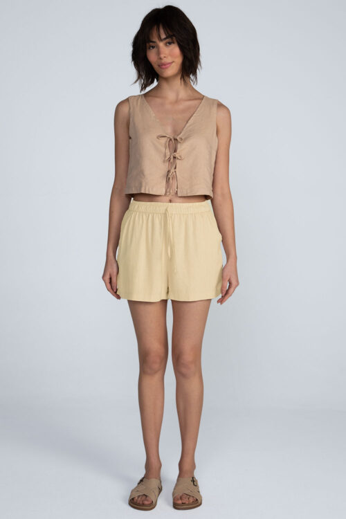 Alternative view of Short liso linho