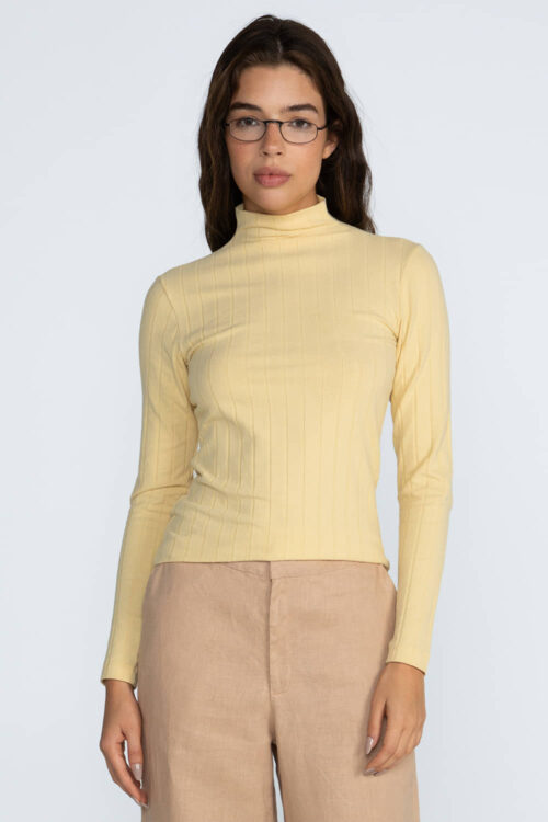 Blusa malha canelada