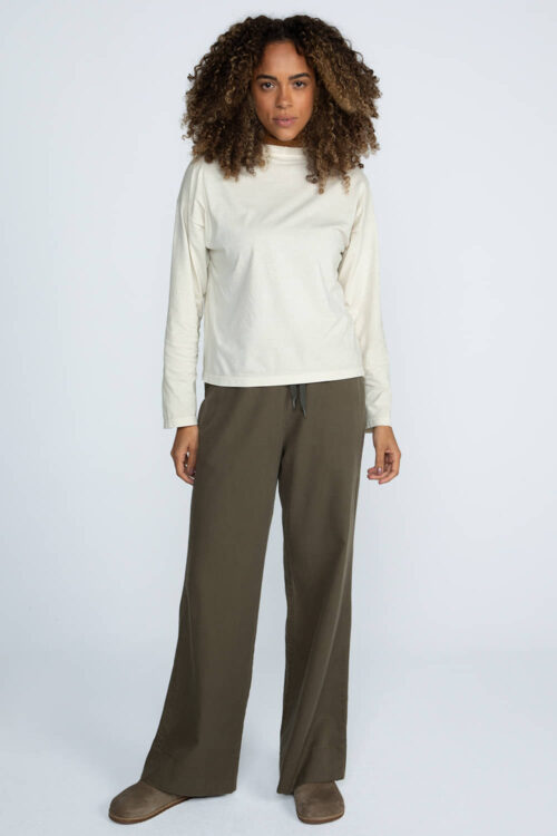 Alternative view of Blusa manga longa malha estonada