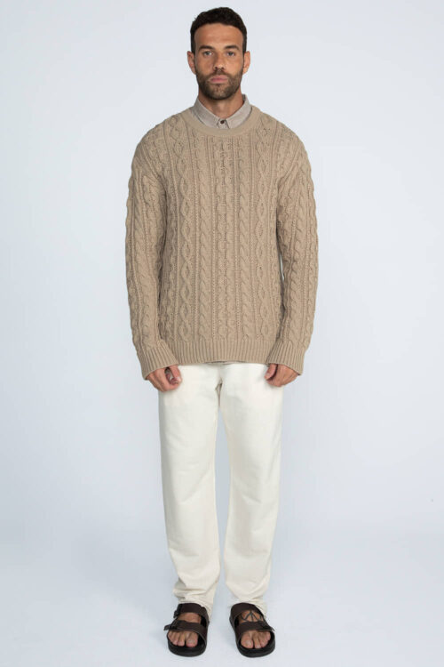 Alternative view of Blusão tricô tranças