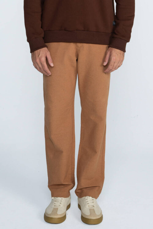 Calça algodão desfibrado