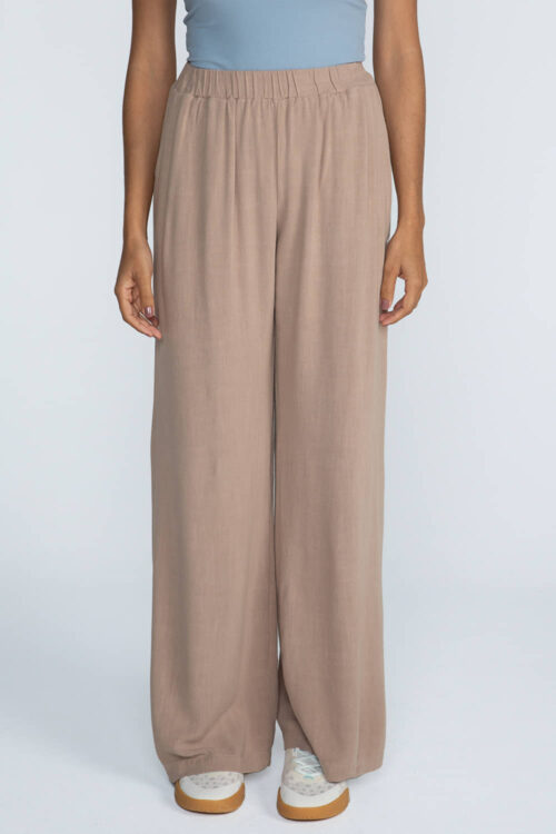 Calça pantalona linho