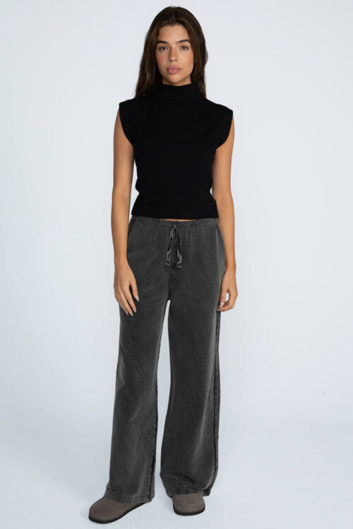 Alternative view of Calça reta moletom marmorizado