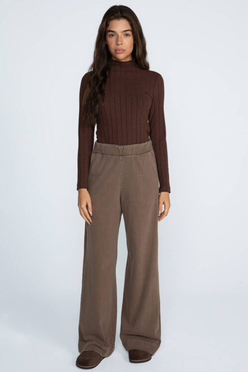 Alternative view of Calça reta malha estonada