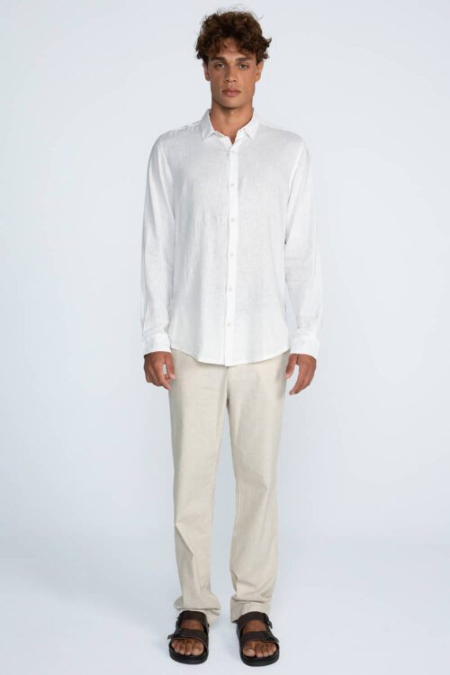 Alternative view of Calça linho com elastano