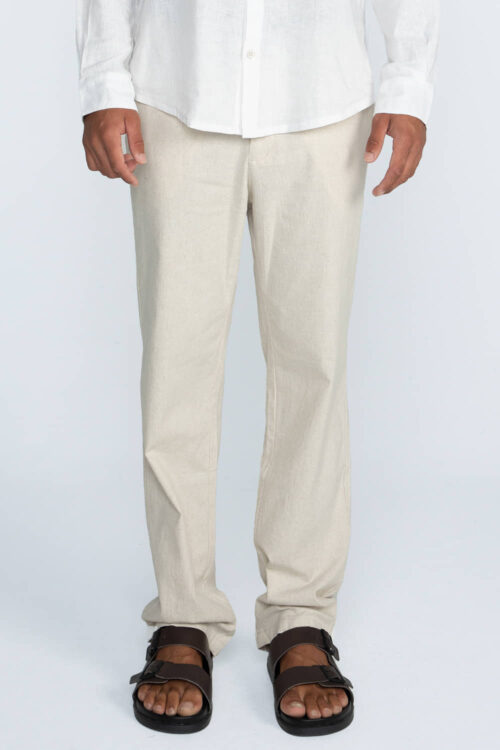 Calça linho com elastano